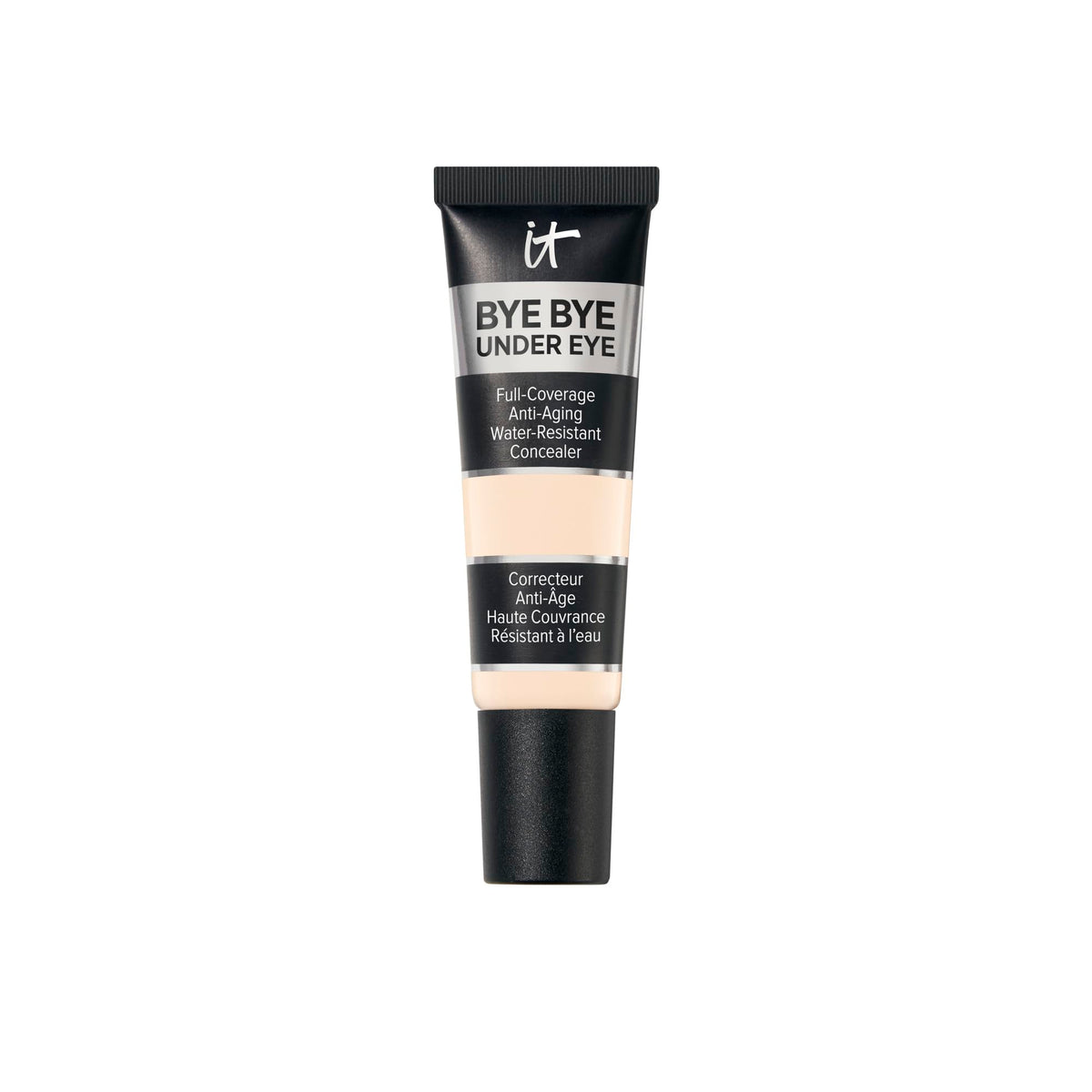 IT Cosmetics Bye Bye Under Eye Concealer - Water-Resistant, 24H Full Coverage Brightening Concealer For Dark Circles, Fine Lines, Redness & Discoloration, Anti-Aging Color Correcting Cream - 0.4 fl oz