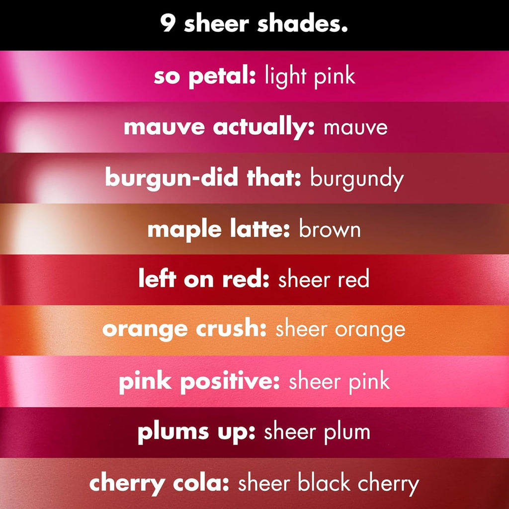 e.l.f. Sheer For It Blush Tint, Multi-Use, Long-Lasting Lip & Cheek Makeup, Creates A Natural Flush Finish, Vegan & Cruelty-Free, Plums Up