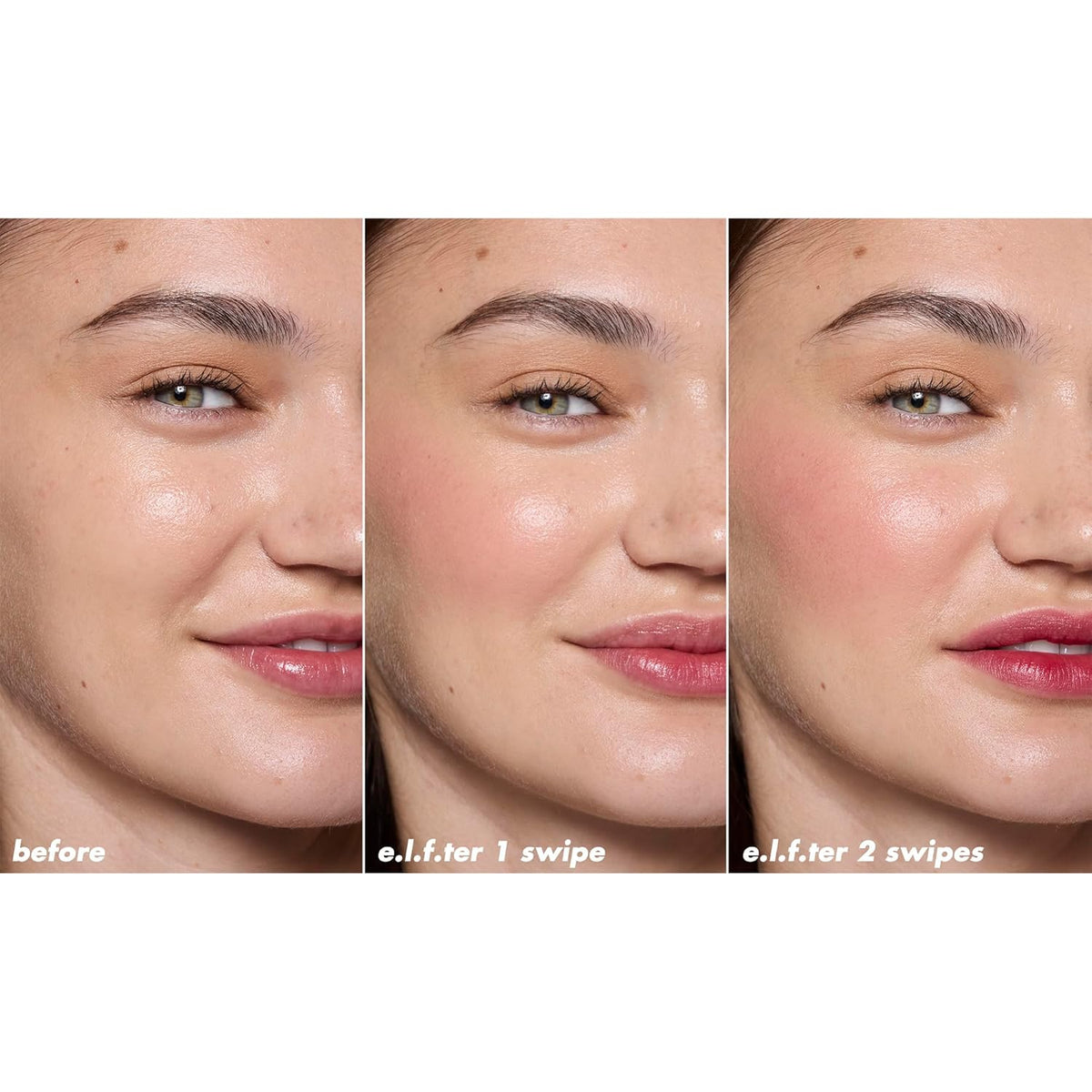 e.l.f. Sheer For It Blush Tint, Multi-Use, Long-Lasting Lip & Cheek Makeup, Creates A Natural Flush Finish, Vegan & Cruelty-Free, Plums Up
